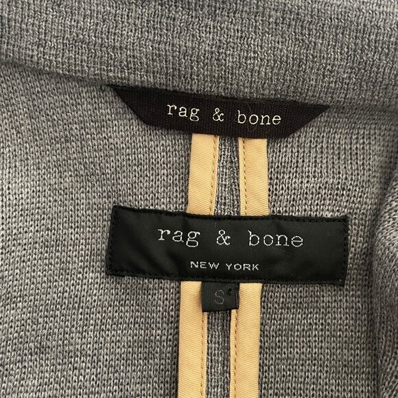Rag & Bone Bromley Gray Merino Wool Blazer Size Small - Picture 4 of 5